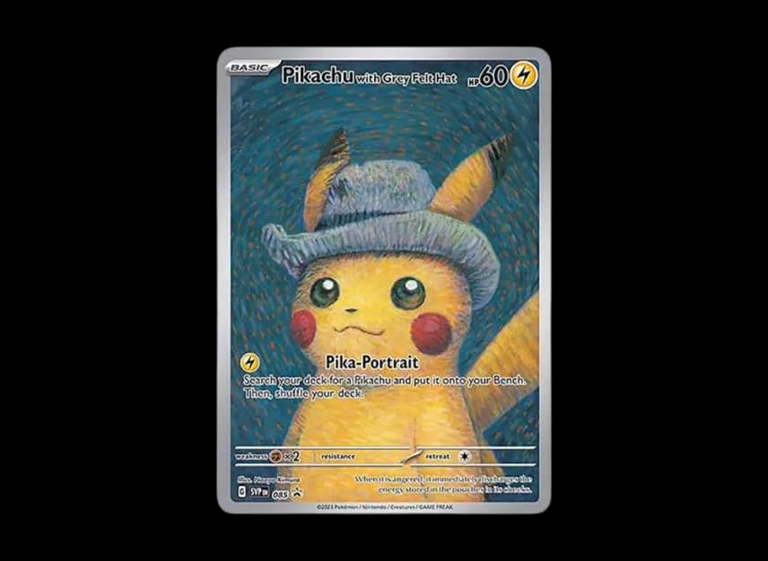 Pikachu with Grey Felt Hat