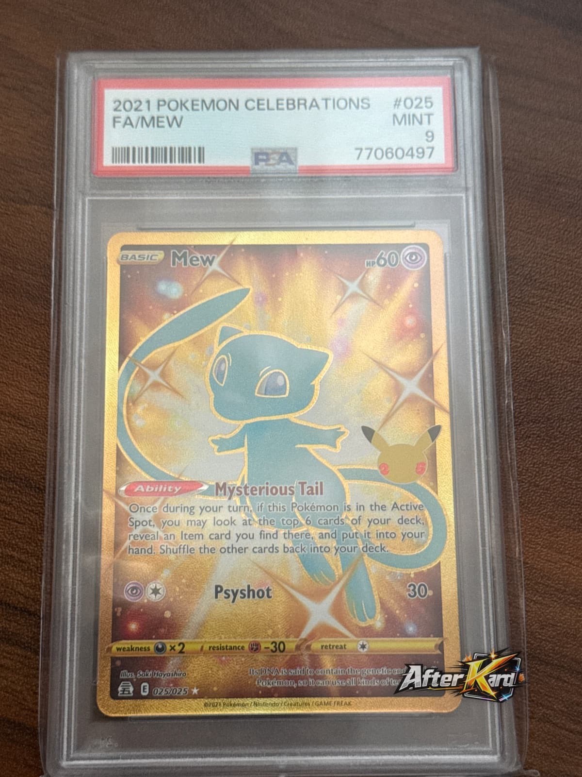 Mew Gold — Celebrations #025/025 — PSA 9