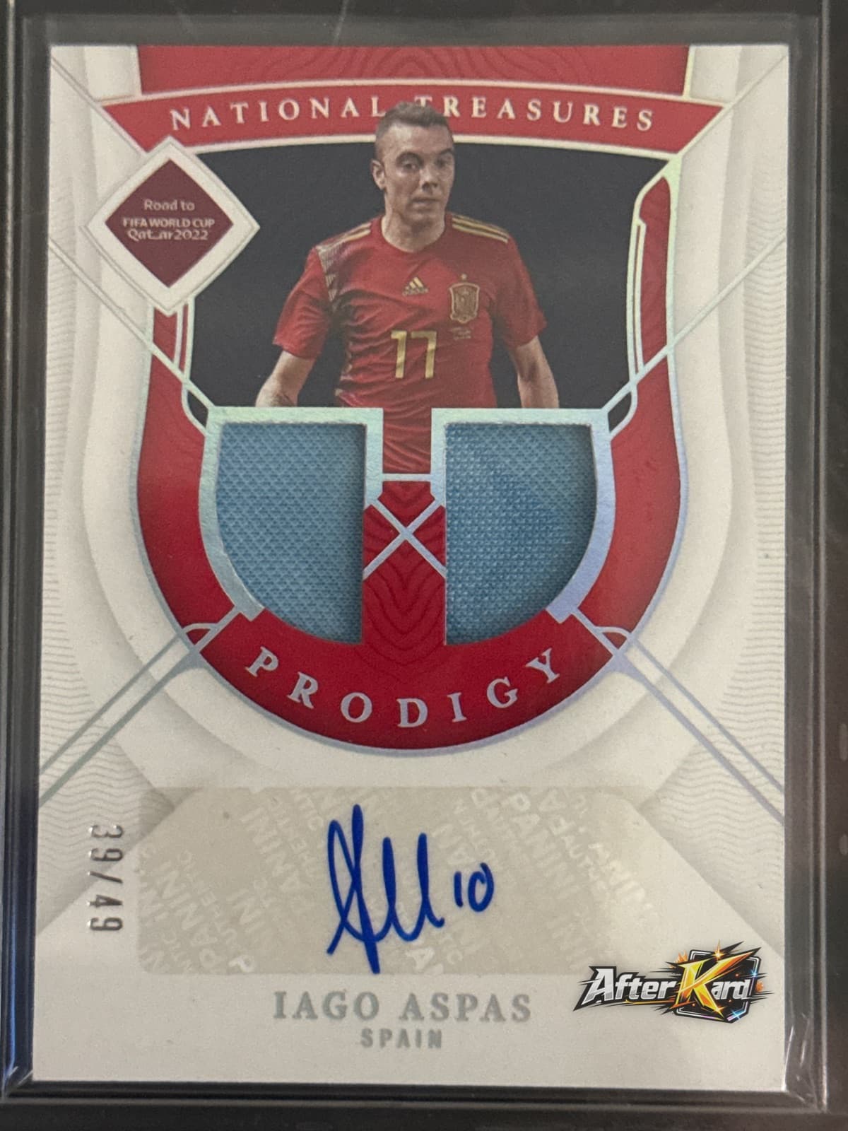 2022 National Treasures FIFA Road to World Cup — Iago Aspas Prodigy Auto /49
