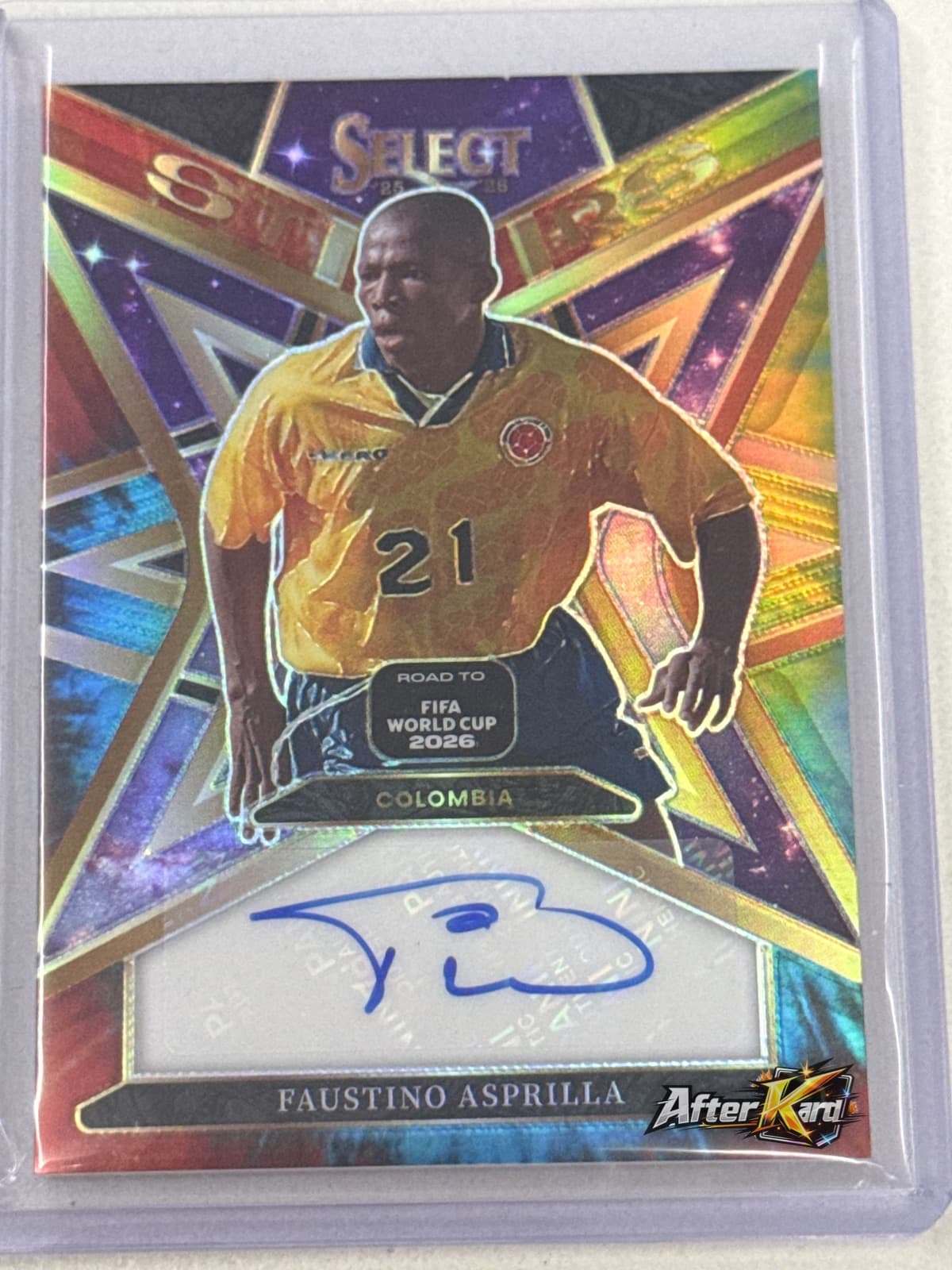2025-26 Select Road to FIFA World Cup 2026 — Faustino Asprilla Stars Autograph Auto /25