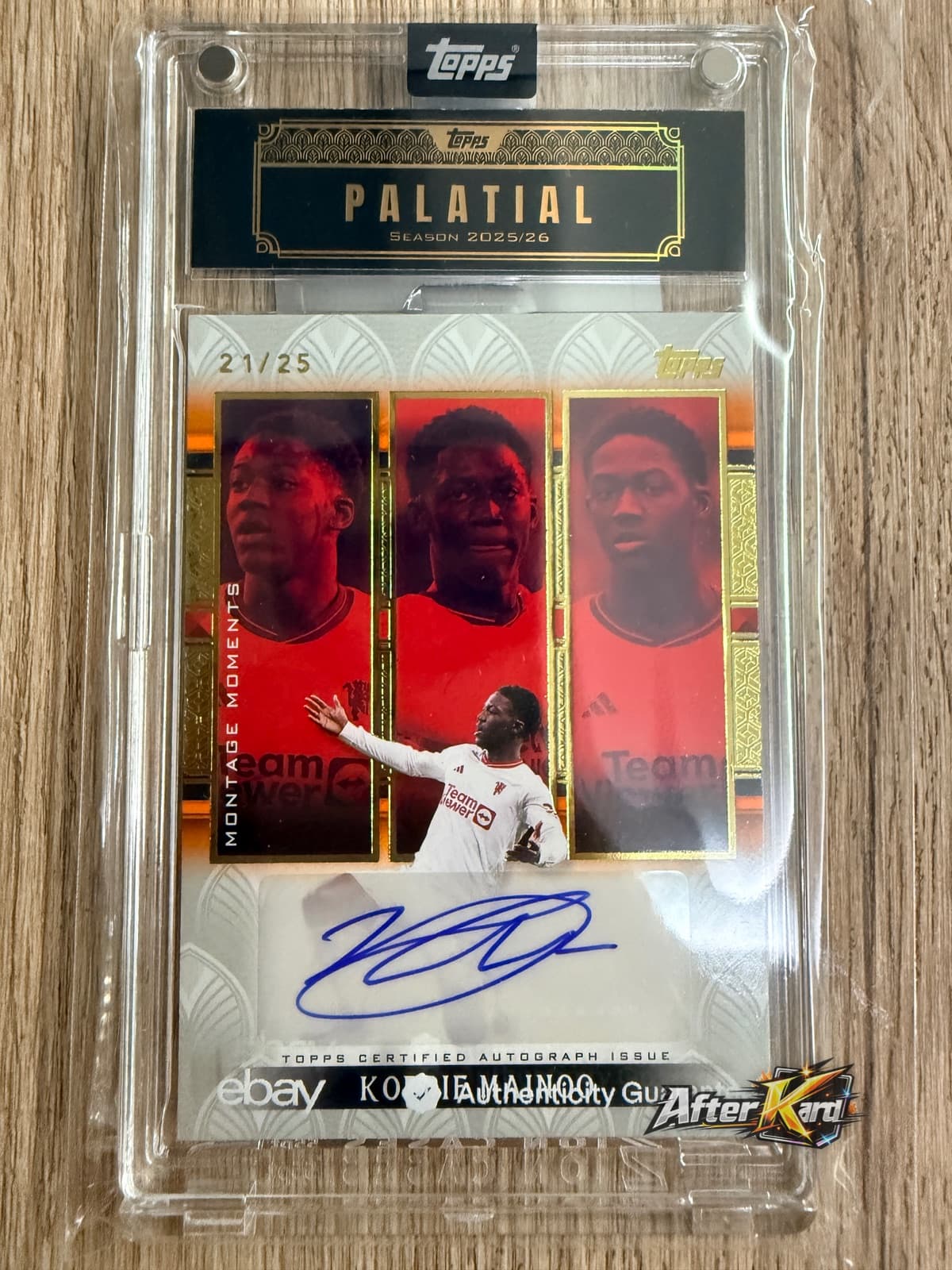 2025/26 Topps Palatial — Kobbie Mainoo Montage Moments Autograph Auto /25
