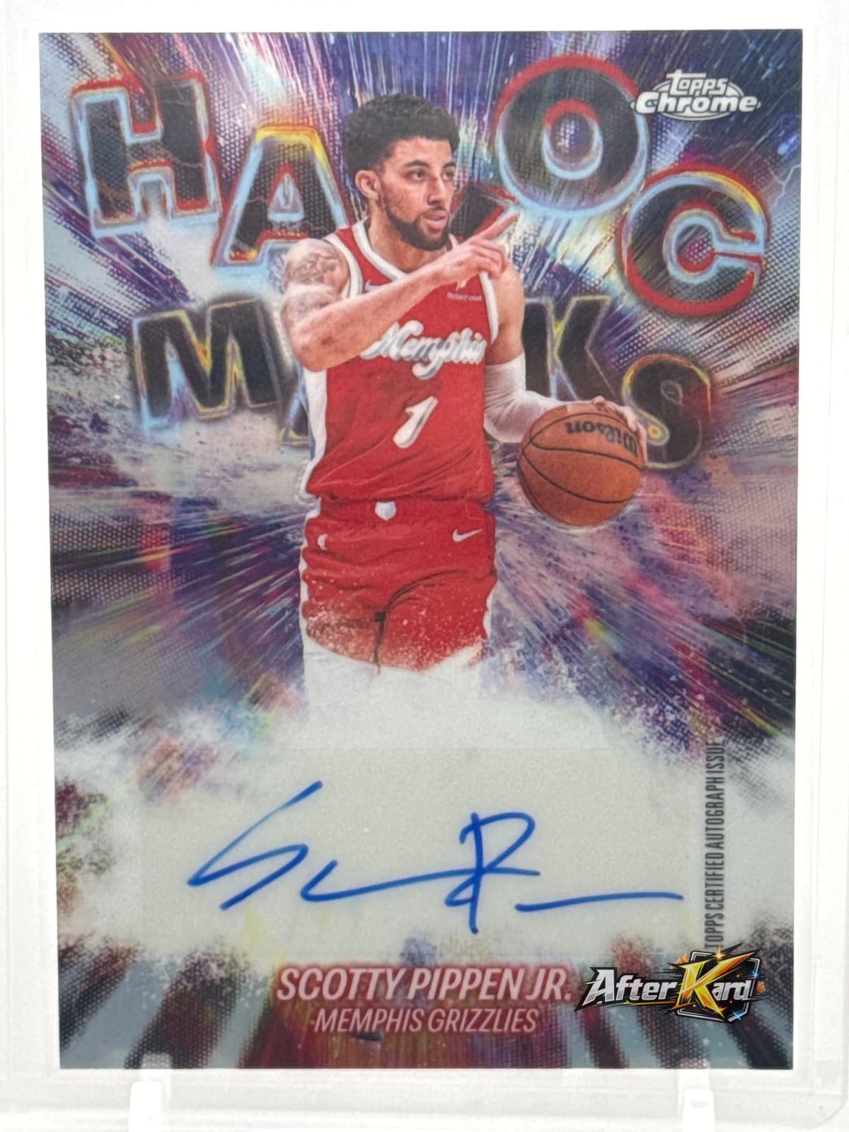 2025-26 Topps Chrome Updates Basketball — Scotty Pippen Jr. Refractor Auto